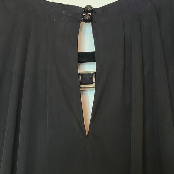 Perceptions Sleeveless Dress Sheer Chiffon Tank 
Dress Sequence Women's Size 10 - Picture 7 of 8